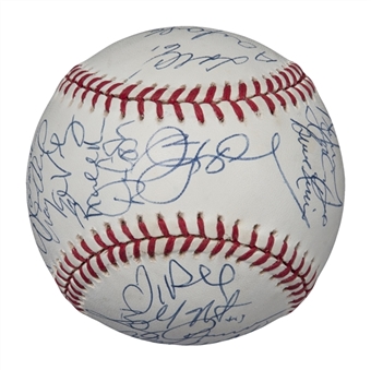 1997 World Champion Florida Marlins Team Signed Baseball With 31 Signatures (PSA/DNA)